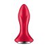 Satisfyer Rotator Plug 1 - oplaadbare kralen anale vibrator (rood)