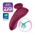 Satisfyer Sexy Secret - slimme waterdichte slipvibrator (bordeaux)