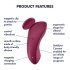 Satisfyer Sexy Secret - slimme waterdichte slipvibrator (bordeaux)