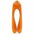 Satisfyer Candy Cane - oplaadbare, waterdichte dubbelarmige vibrator (oranje)