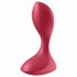 Satisfyer Backdoor Lover - oplaadbare waterdichte anale vibrator (rood)