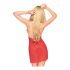 Penthouse Sweet & Spicy - halsjurk met kant en string (rood)