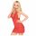 Penthouse Sweet & Spicy - halsjurk met kant en string (rood) - M/L