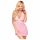 Penthouse Zoet & Pikant - halter jurk en string (roze) - M/L