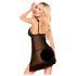 Penthouse After Sunset – doorzichtige babydoll en string (zwart) - L/XL