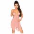 Penthouse Zoet Beest - roze babydoll en string