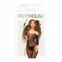 Penthouse Droom Diva - zigzag carmen overall (zwart)