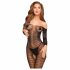 Penthouse Droom Diva - zigzag carmen overall (zwart) - XL