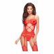 Penthouse Hot Nightfall - zigzag, open mesh set (rood)