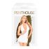 Penthouse Earth-shaker - Halter jurk en string (wit) - M/L