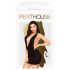 Penthouse Heart Rob - diep uitgesneden jurk en string (zwart)