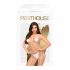 Penthouse Body Search - doorzichtige witte bodystocking