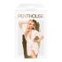 Penthouse Hypnotische Power - kanten kort kleedje en string (wit)