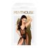 Penthouse Beste Voorbereidingskant Body met Tule Sjaal (zwart) - M/L