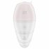 Satisfyer Supernova - oplaadbare luchtdruk 2in1 vibrator (wit)