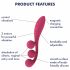 Satisfyer Tri Ball 1 - oplaadbare multifunctionele vibrator (rood)