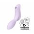 Satisfyer Curvy Trinity 2 - Oplaadbare luchtgolven 2in1 vibrator (paars)