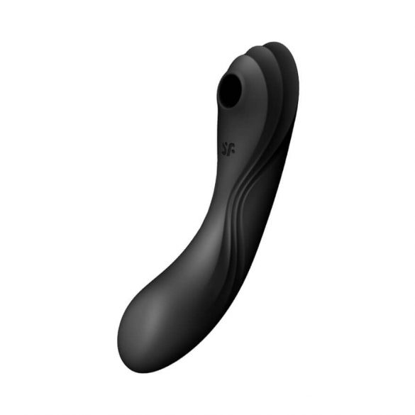 Satisfyer Curvy Trinity 4 - oplaadbare luchtdruk 2in1 vibrator (zwart)