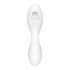 Satisfyer Curvy Trinity 5+ - slimme luchtgolven 2in1 vibrator (wit)