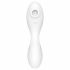 Satisfyer Curvy Trinity 5+ - slimme luchtgolven 2in1 vibrator (wit)