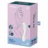 Satisfyer Curvy Trinity 5+ - slimme luchtgolven 2in1 vibrator (wit)