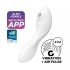 Satisfyer Curvy Trinity 5+ - slimme luchtgolven 2in1 vibrator (wit)