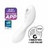 Satisfyer Curvy Trinity 5+ - slimme luchtgolven 2in1 vibrator (wit)