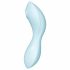 Satisfyer Curvy Trinity 5+ - slimme luchtdruk 2in1 vibrator (blauw)