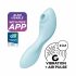 Satisfyer Curvy Trinity 5+ - slimme luchtdruk 2in1 vibrator (blauw)