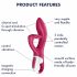 Satisfyer Embrace Me - oplaadbare, clitoris vibrator (rood)