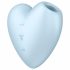 Satisfyer Cutie Heart - opvouwbare lucht vibrator (blauw)