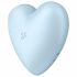 Satisfyer Cutie Heart - opvouwbare lucht vibrator (blauw)