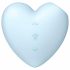 Satisfyer Cutie Heart - opvouwbare lucht vibrator (blauw)