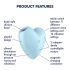 Satisfyer Cutie Heart - opvouwbare lucht vibrator (blauw)