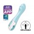 Satisfyer Air Pump Vibrator 5 - slimme pompende vibrator (blauw)