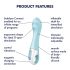 Satisfyer Air Pump Vibrator 5 - slimme pompende vibrator (blauw)