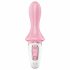 Satisfyer Air Pump Booty 5 - Smart Inflatable Anal Vibrator (Pink) 