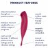 Satisfyer Twirling Pro - slimme 2in1 clitoris vibrator (rood)