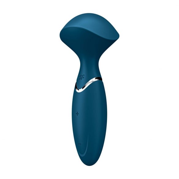 Satisfyer Mini Wand-er - oplaadbare, waterdichte vibratiemassager (blauw)