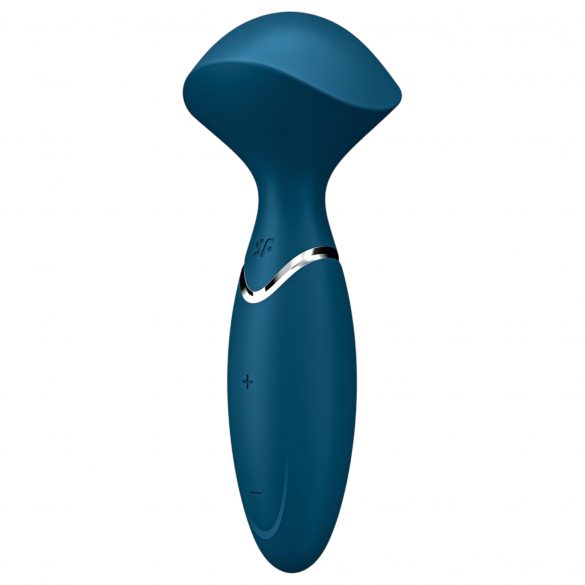 Satisfyer Mini Wand-er - oplaadbare, waterdichte vibratiemassager (blauw)