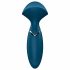 Satisfyer Mini Wand-er - oplaadbare, waterdichte vibratiemassager (blauw)