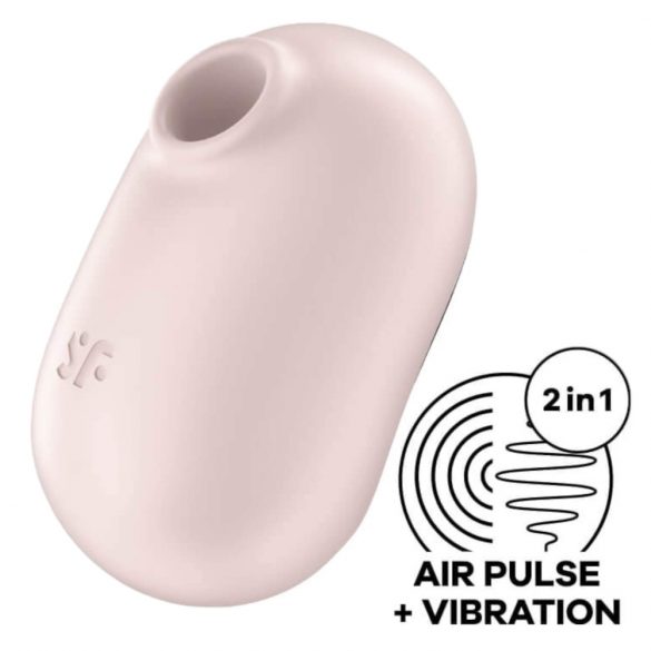 Satisfyer Pro To Go 2 - oplaadbare luchthulliggere clitoris stimulator (beige)