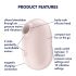 Satisfyer Pro To Go 2 - oplaadbare luchthulliggere clitoris stimulator (beige)