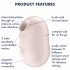 Satisfyer Pro To Go 2 - oplaadbare luchthulliggere clitoris stimulator (beige)