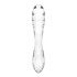 Satisfyer Dazzling Crystal 1 - 2 puntige glazen dildo (doorzichtig)