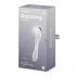 Satisfyer Dazzling Crystal 1 - 2 puntige glazen dildo (doorzichtig)