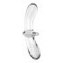 Satisfyer Double Crystal - Dubbelzijdige glazen dildo (transparant)