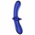 Satisfyer Double Crystal - 2-in-1 glazen dildo (blauw)