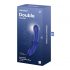 Satisfyer Double Crystal - 2-in-1 glazen dildo (blauw)