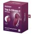 Satisfyer Tap & Climax 2 - Stimulateur et Vibromasseur 2-en-1 (Rouge)